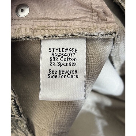 Cabi Diamondback Snakeskin Skinny Jeans Womens Size 8 Stretch Pockets Style‎ 958 - Picture 4 of 9